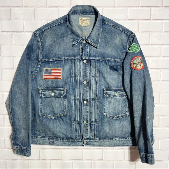 POLO RALPH LAUREN Men’s Denim Jacket Sportsman Casting Club